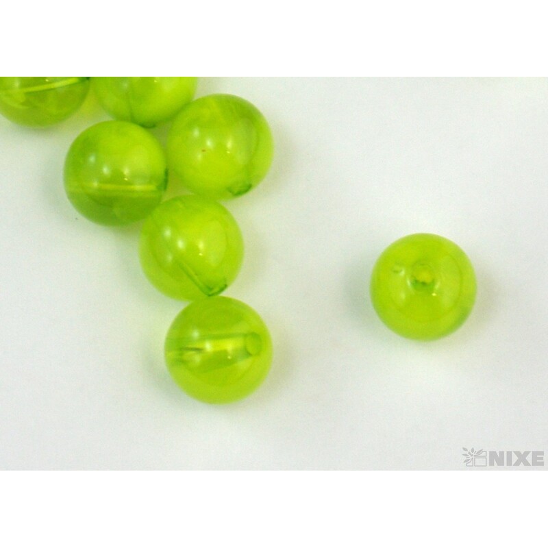 KORÁLKY DUHA 10mm cca 90ks*ZELENÁ