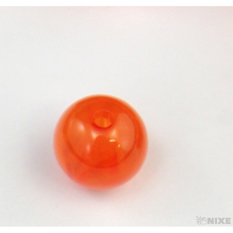 KORÁLKY DUHA 10mm cca 90ks*ORANŽOVÁ