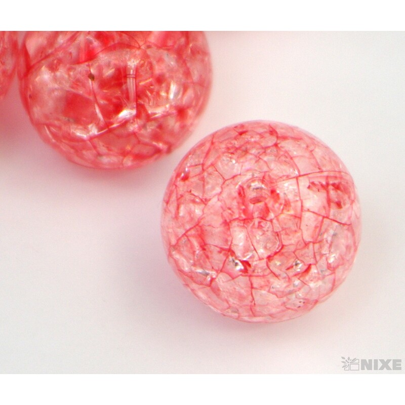 KORÁLKY KRAK 25mm 5ks*ČERVENÁ