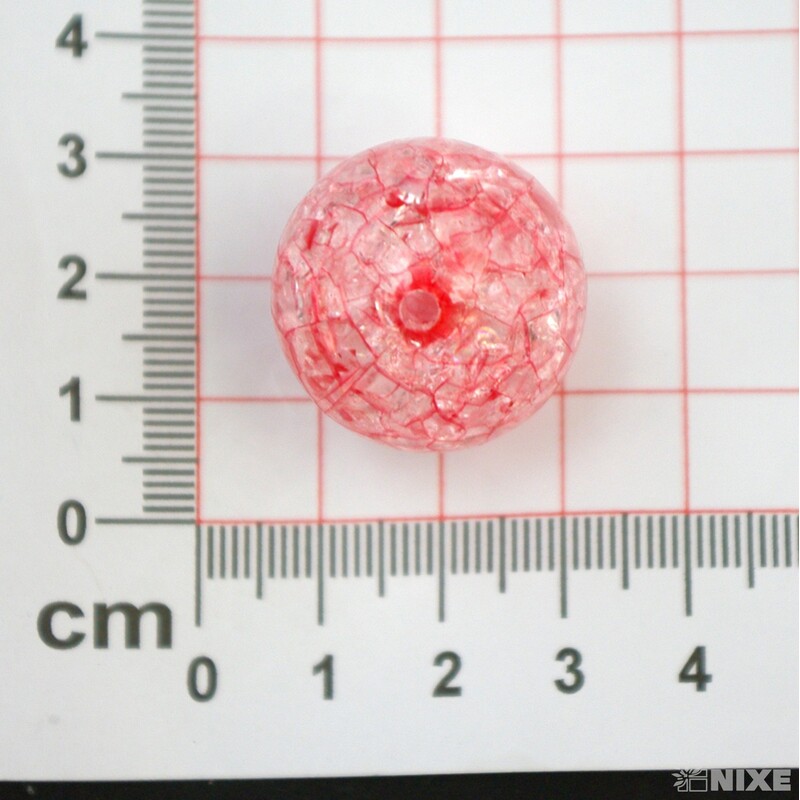 KORÁLKY KRAK 25mm 5ks*ČERVENÁ