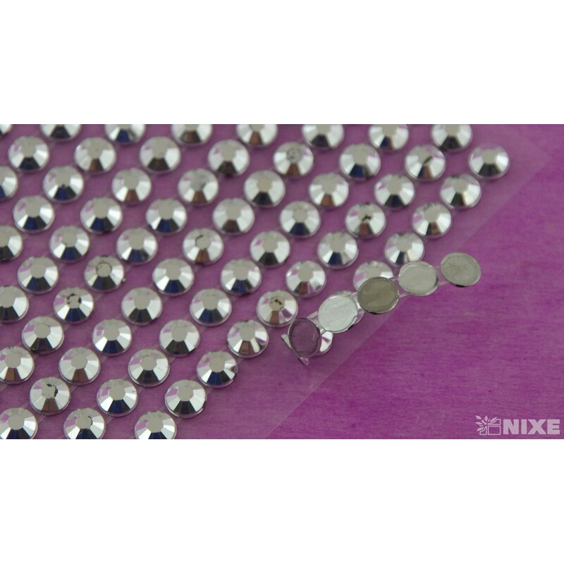 PERLIČKY NALEPOVACÍ 6mm 260ks*STŘÍBRNÁ