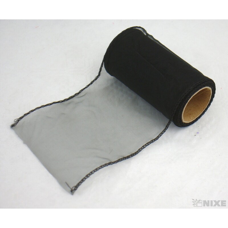 ORGANZA 10cmx10yd*ČERNÁ 046