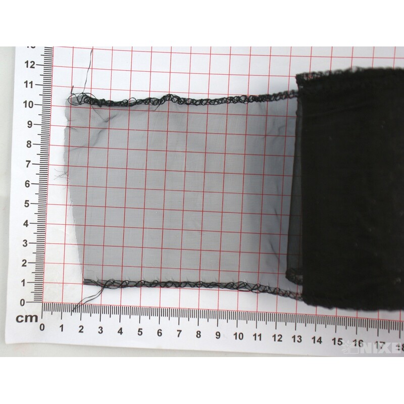 ORGANZA 10cmx10yd*ČERNÁ 046
