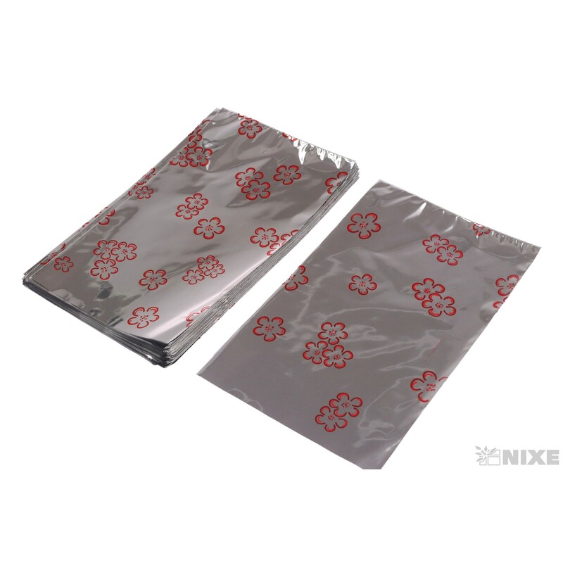 15x25cm JABLOŇ KVĚT M SÁČEK 50ks*ČERVENÁ