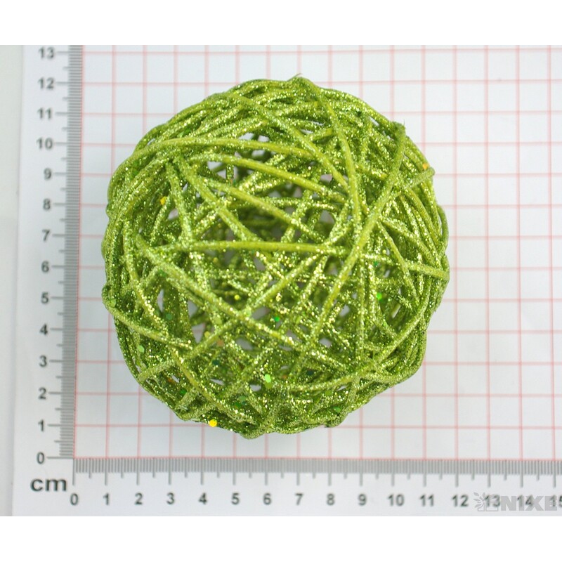 KOULE RATTAN METAL 10cm*MIX BAREV