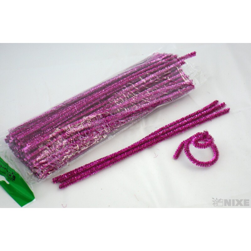 DRÁTEK ŽIN. MET 8mmx31cm 100ks*RŮŽOVÁ TM.