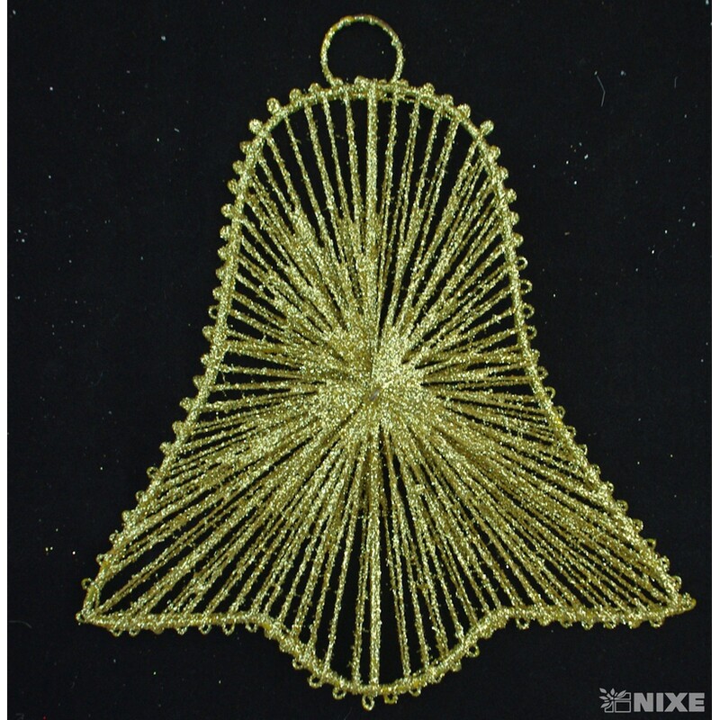 ZÁVĚS ZVONEK DRÁT 15cm*ZLATÁ