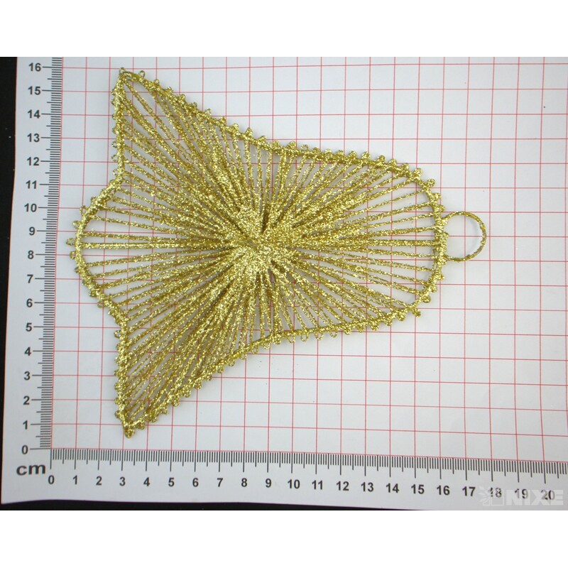 ZÁVĚS ZVONEK DRÁT 15cm*ZLATÁ