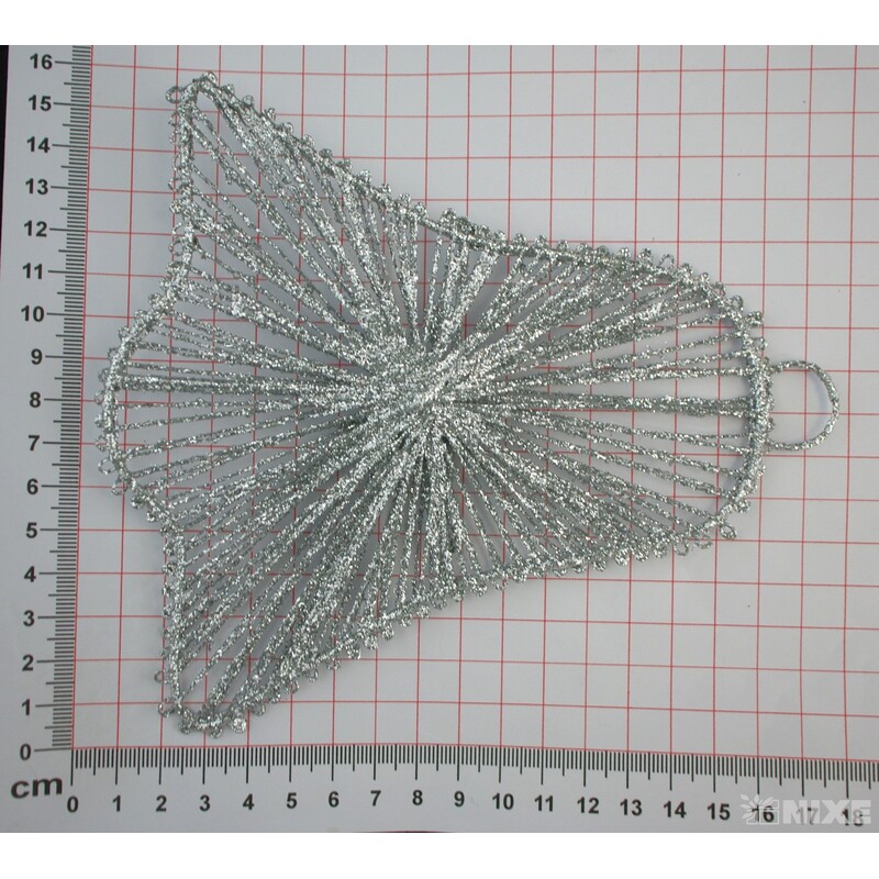 ZÁVĚS ZVONEK DRÁT 15cm*STŘÍBRNÁ