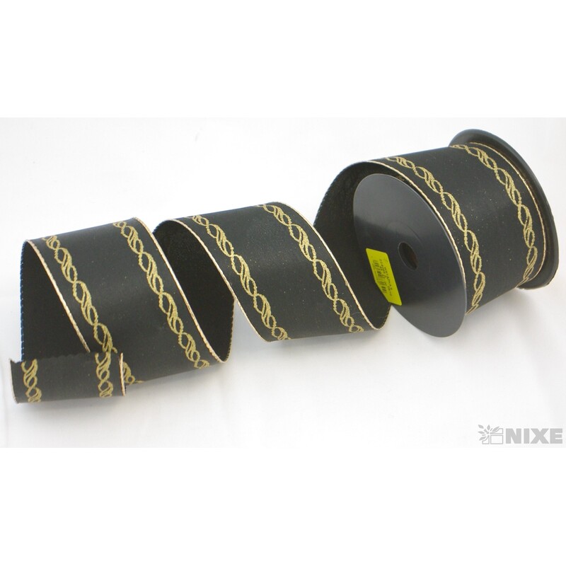 PL STUHA SMUTEČNÍ 60mmx10yd*ČERNÁ