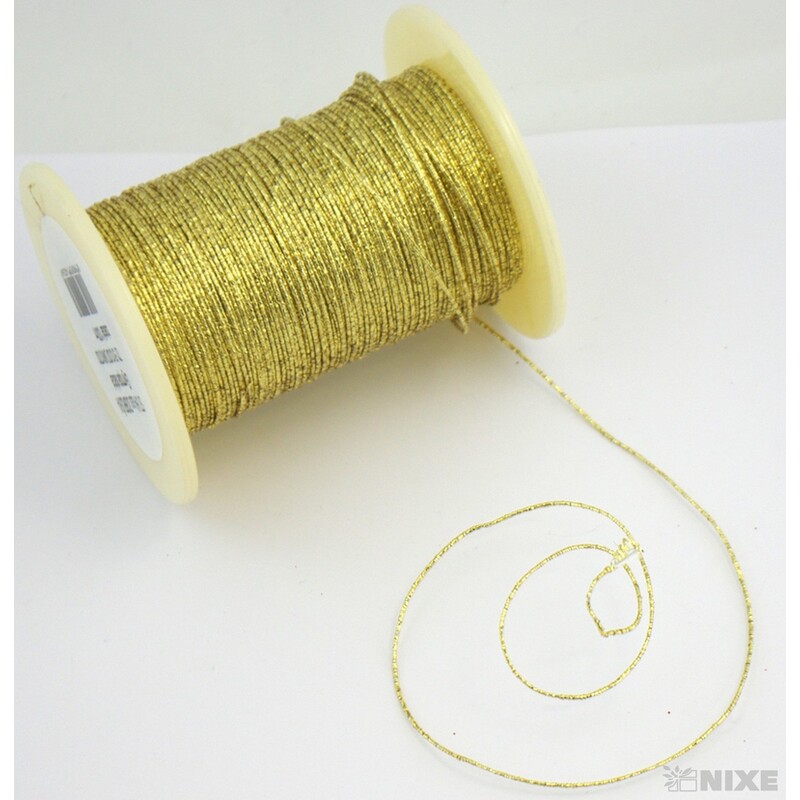 GYMPA SLABÁ METAL CÍVKA 1mmx100m*ZLATÁ 910700