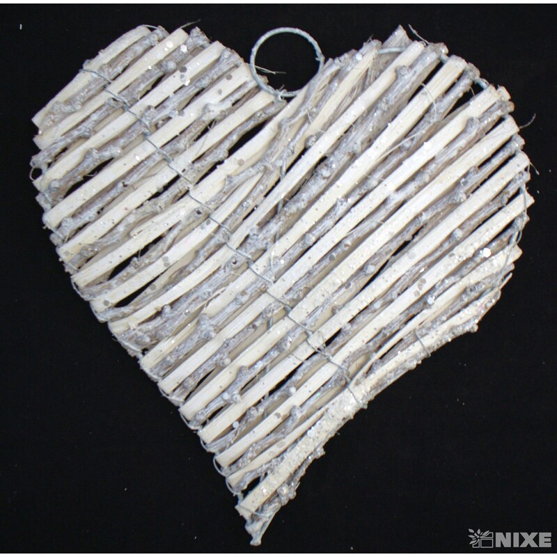 SRDCE WL110463 15cm*BÍLÁ