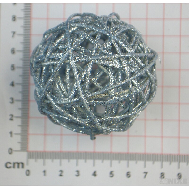 KOULE RATTAN METAL 7,5cm*MIX BAREV