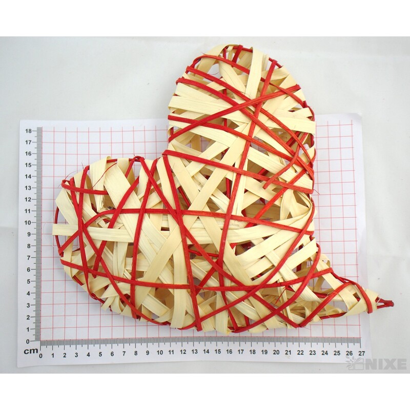 SRDCE 25x30cm*PŘÍRODNÍ