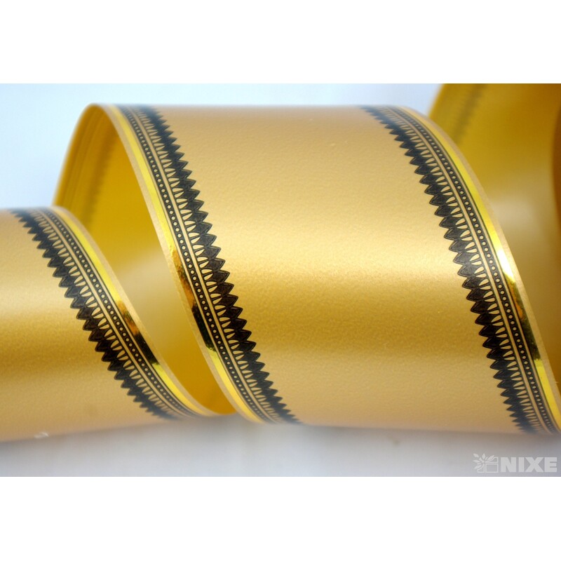 POHŘEBNÍ PÁSEK 80mmx50yd TISK*ZLATÁ