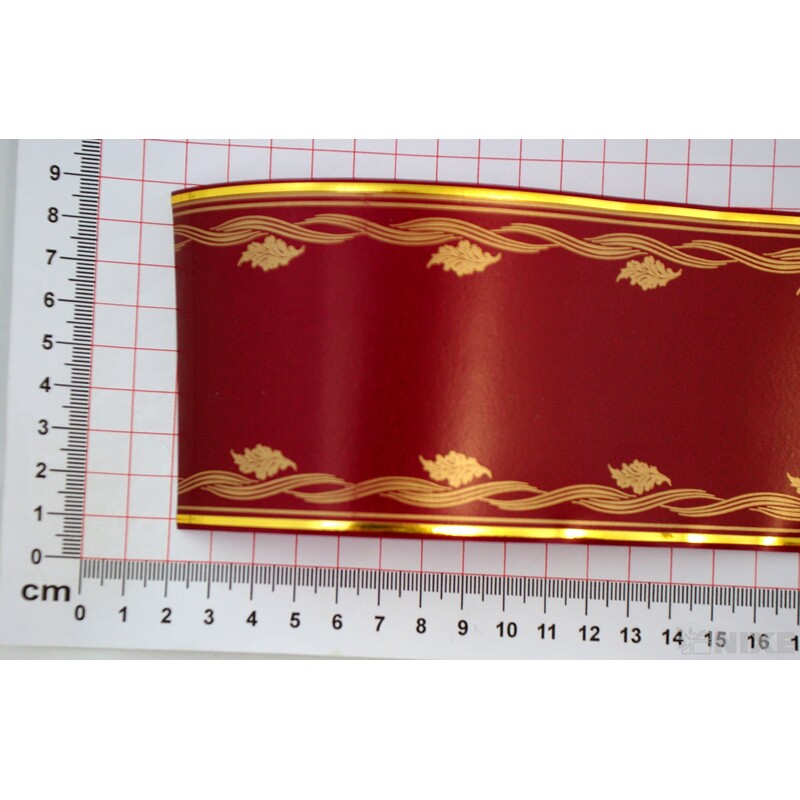 POHŘEBNÍ PÁSEK 80mmx50yd TISK*BORDOVÁ