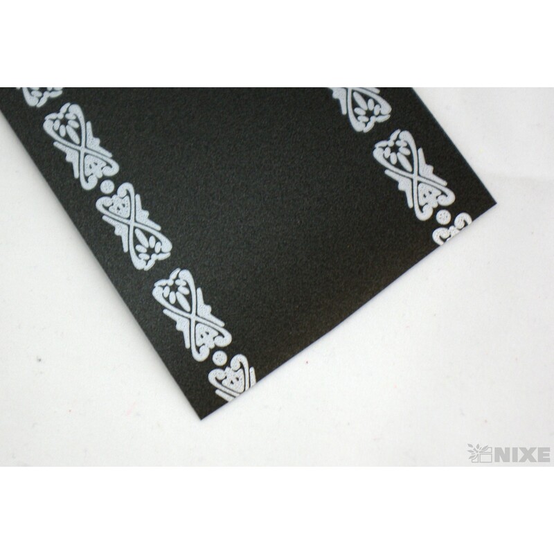 POHŘEBNÍ STUHA SP 76mmx50m*ČERNÁ+STŘÍBRNÁ