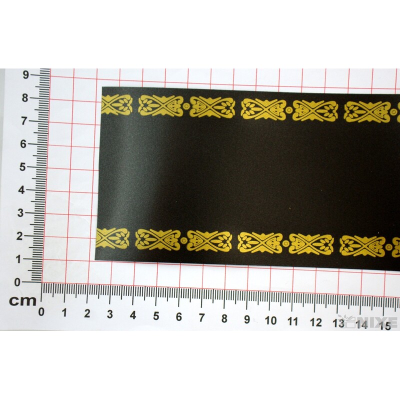 POHŘEBNÍ STUHA SP 76mmx50m*ČERNÁ+ZLATÁ