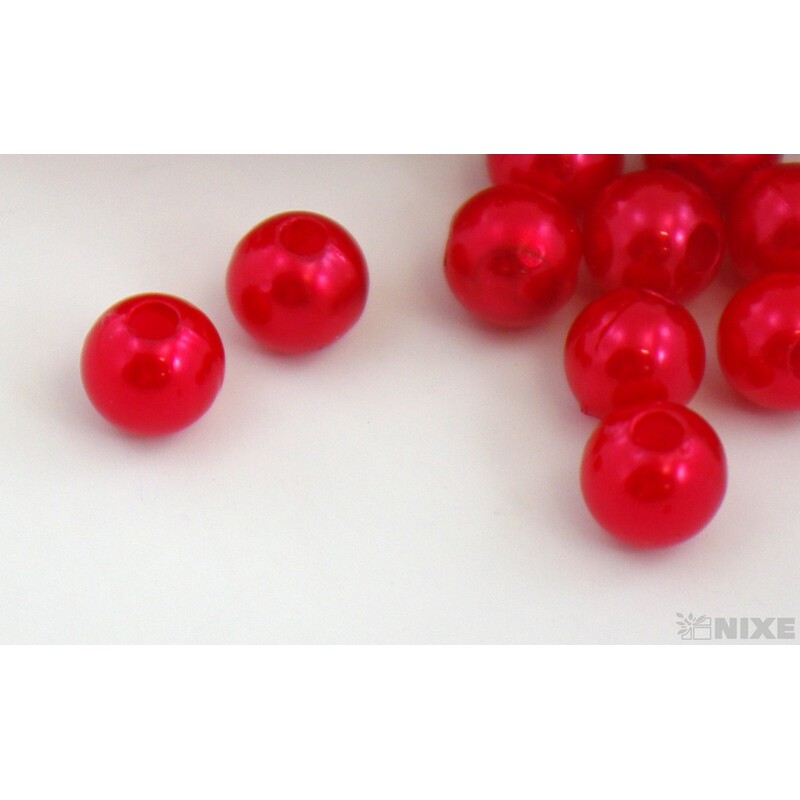 KORÁLKY 8mm 45g*ČERVENÁ