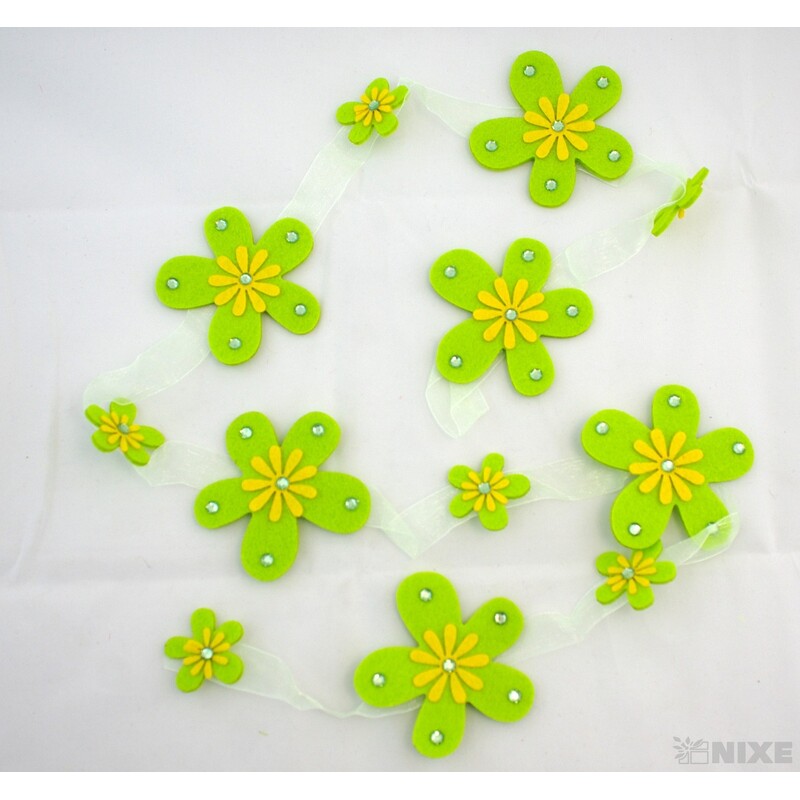 GIRLANDA FILC KYTKY 8x120cm*MIX BAREV