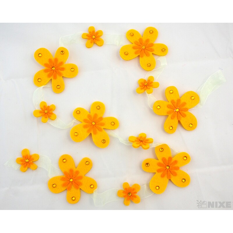 GIRLANDA FILC KYTKY 8x120cm*MIX BAREV