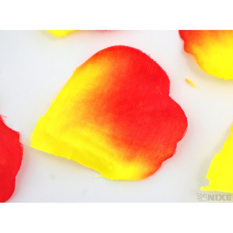 OKVĚTNÍ LÍSTKY RŮŽÍ 100ks*ŽLUTO+ČERV.