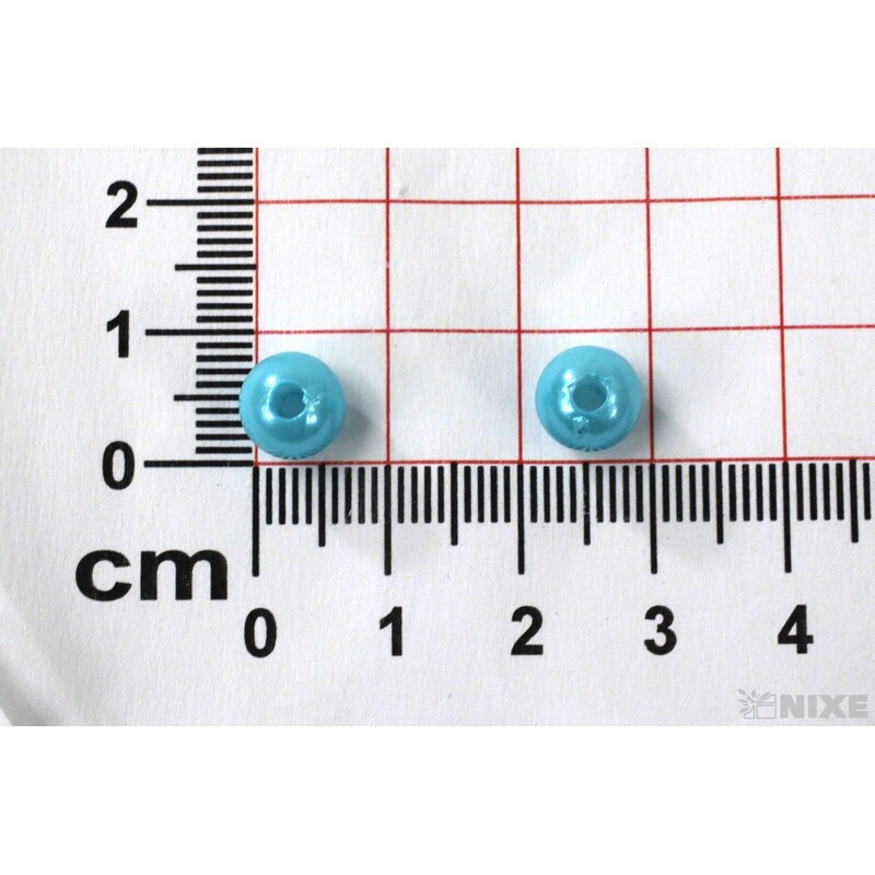 KORÁLKY 8mm cca 208ks*MODRÁ