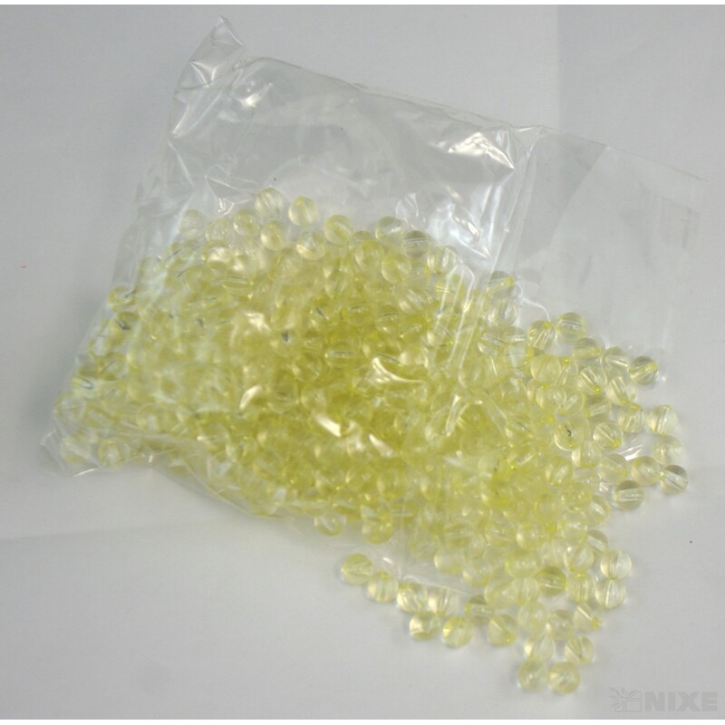 KORÁLKY 6mm ČIRÉ*ŽLUTÁ