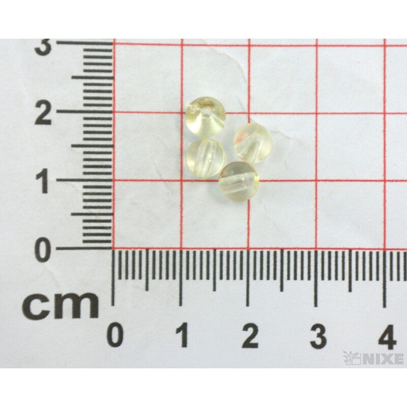 KORÁLKY 6mm ČIRÉ*ŽLUTÁ