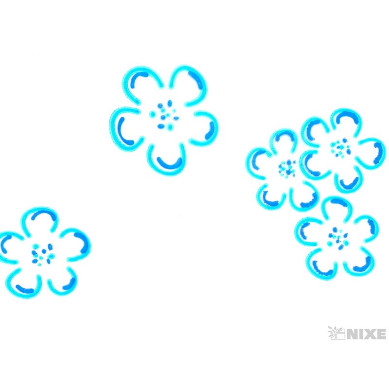 ARCH JABLOŇ KVĚT 100x70cm*MODRÁ