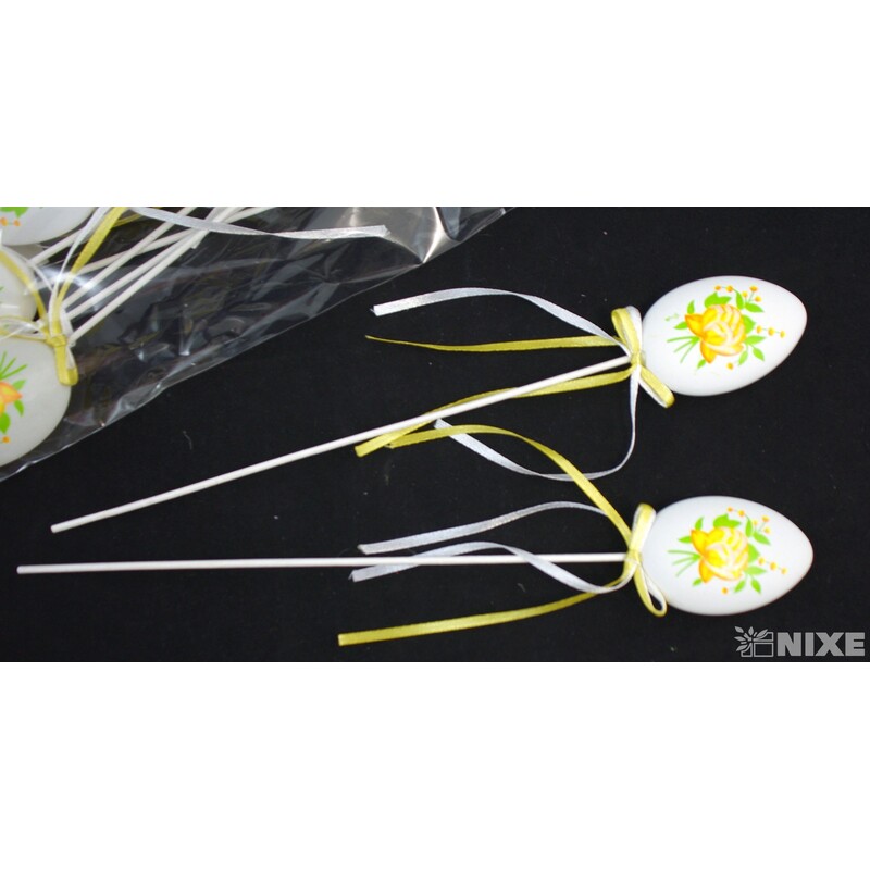 ZÁPICH VAJÍČKA 12ks 6x28cm*BÍLÁ