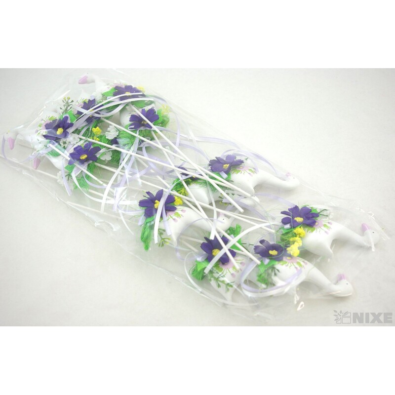 ZÁPICH HUSA 12ks 8x29cm*BÍLÁ