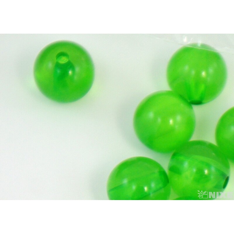 KORÁLKY DUHA 10mm cca 90ks*ZELENÁ TM.