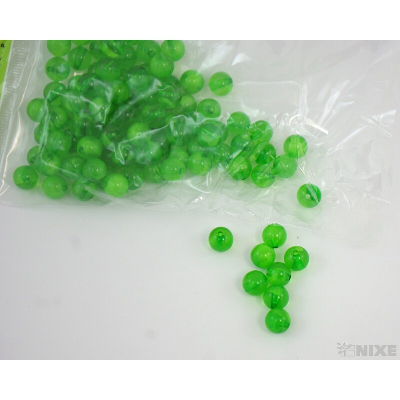 KORÁLKY DUHA 10mm cca 90ks*ZELENÁ TM.
