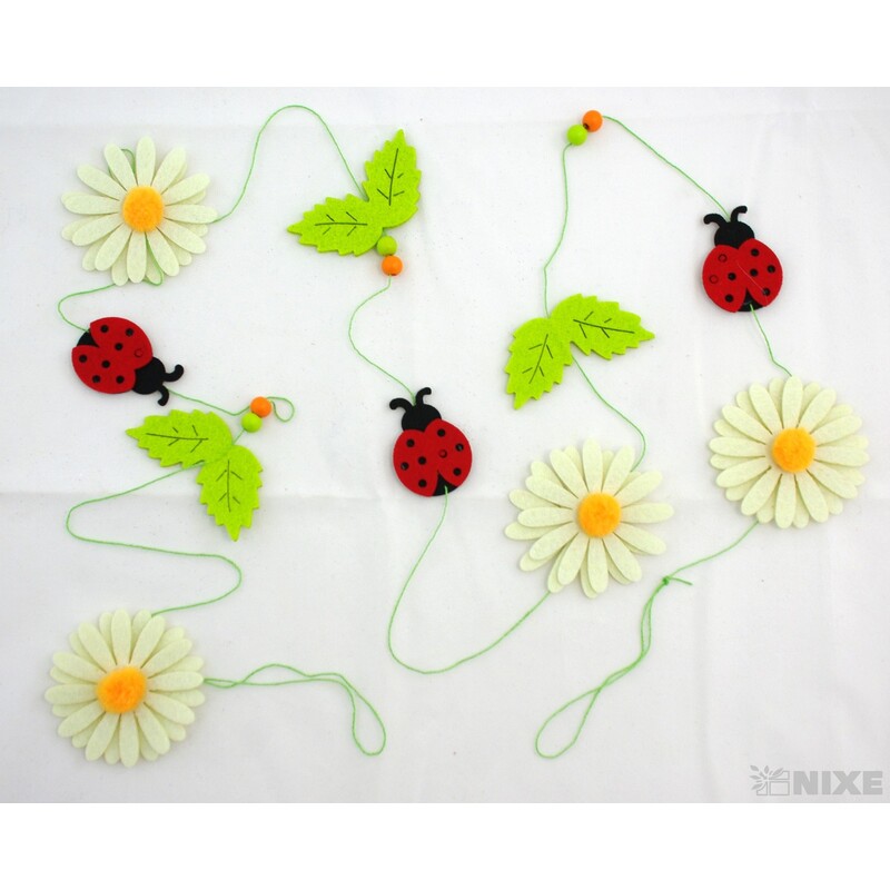 GIRLANDA FILC KVÍTEK BERUŠKA 5x170cm