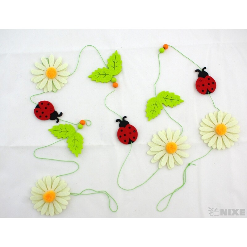 GIRLANDA FILC KVÍTEK BERUŠKA 5x170cm