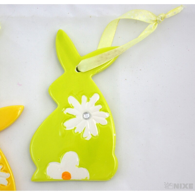 ZAJÍC PORCELÁN 7x12*MIX BAREV