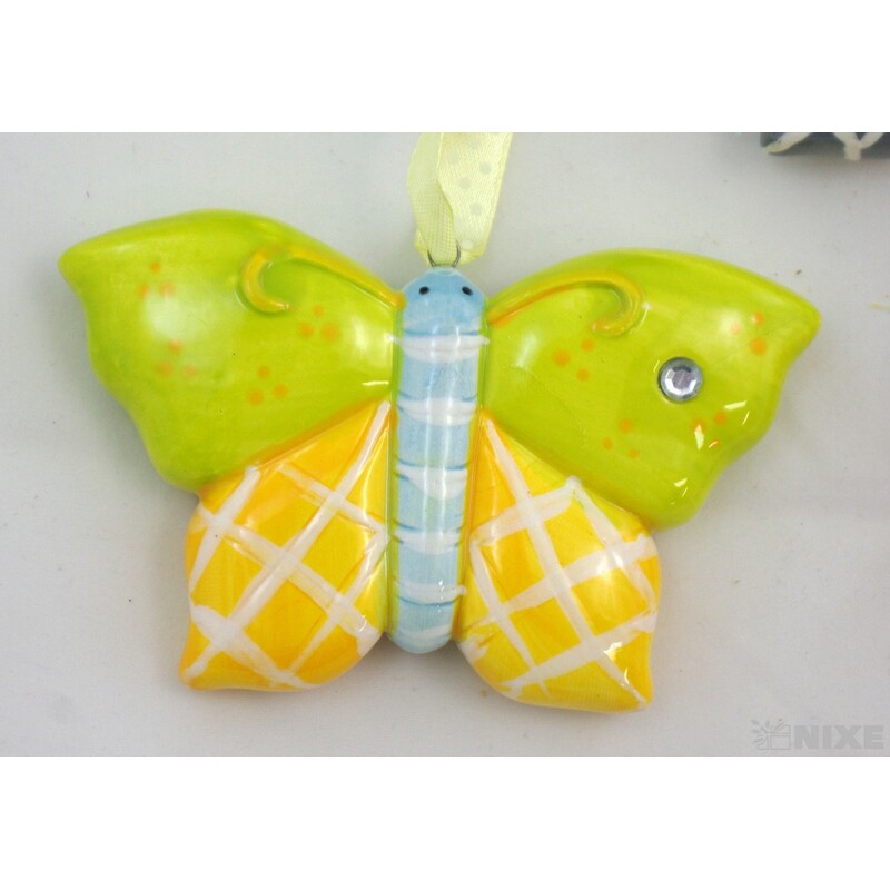 MOTÝL PORCELÁN 11x7x2cm*MIX BAREV