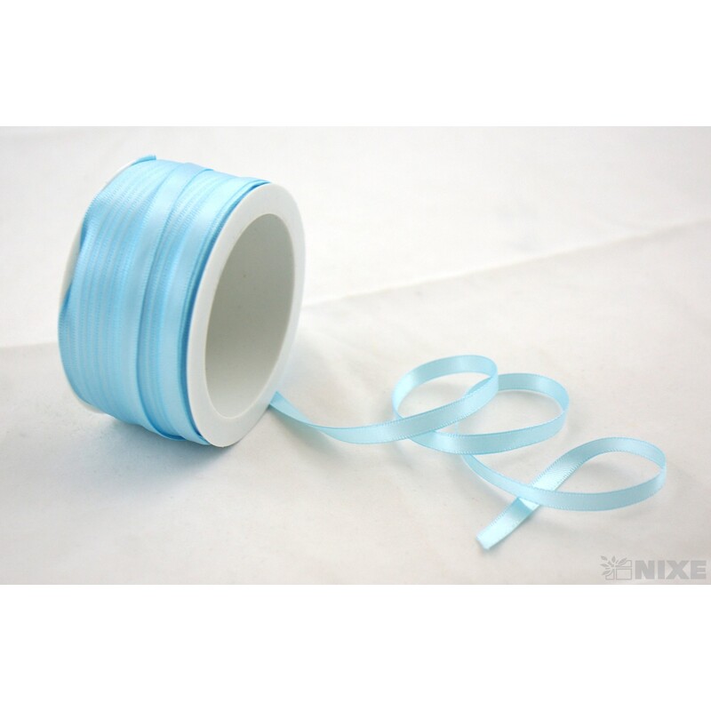 SATÉNOVÁ STUHA OB. 6mmx50m*MODRÁ SV. 152