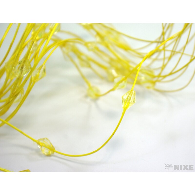 CURLY WIL. KORÁLKY 60cm*ŽLUTÁ