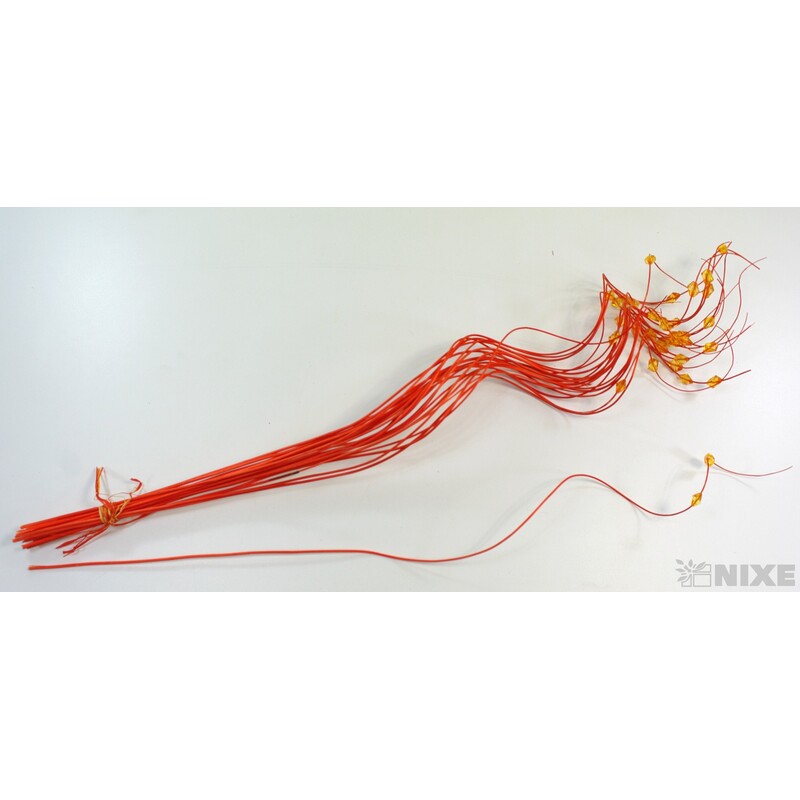 CURLY WIL. KORÁLKY 60cm*ORANŽOVÁ TM.