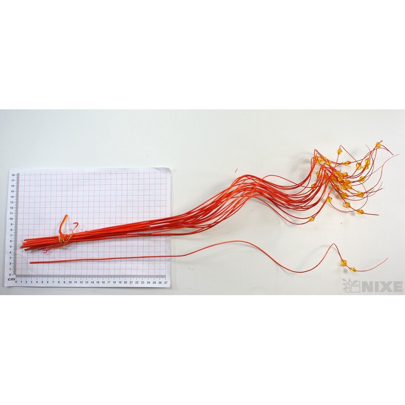 CURLY WIL. KORÁLKY 60cm*ORANŽOVÁ TM.