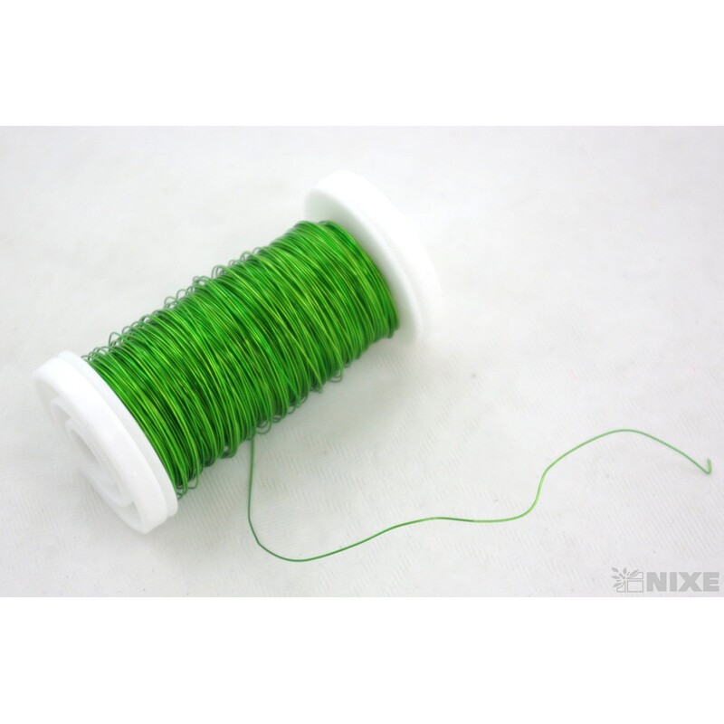 DRÁT MĚDENÝ 0,3mm 50g*ZELENÁ SV.