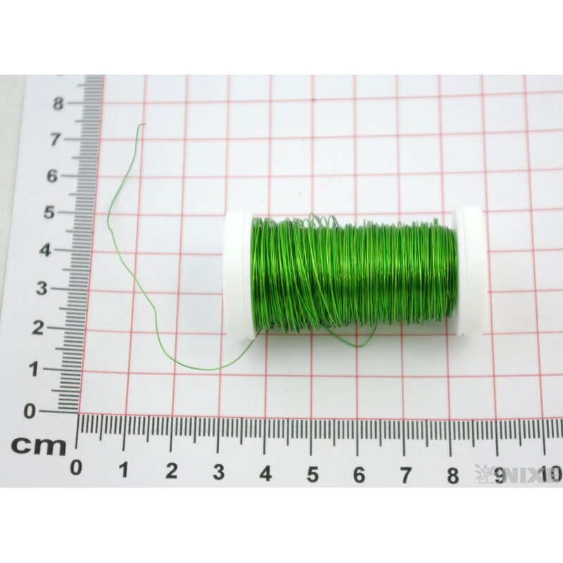 DRÁT MĚDENÝ 0,3mm 50g*ZELENÁ SV.