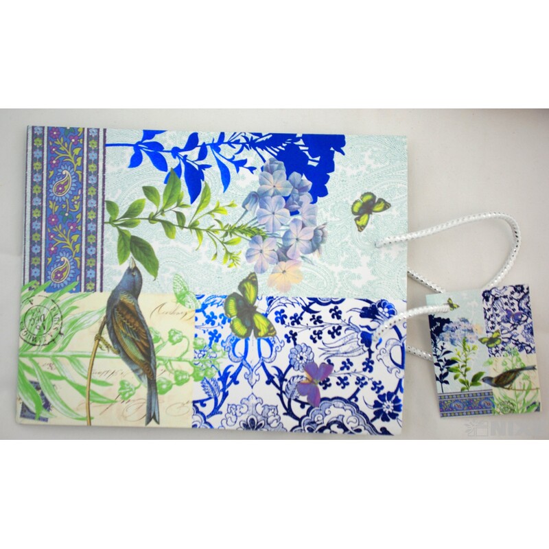 TAŠKA KRAFT ZLACENÁ MIX 18x23x10cm*