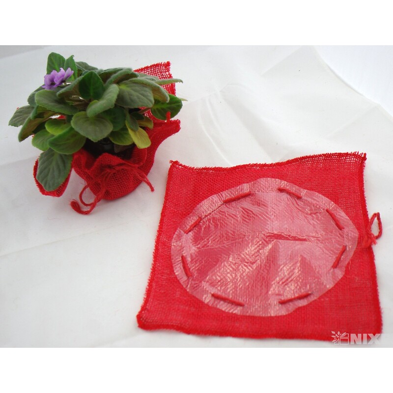 OBAL JUTA ČTVEREC 28cm*MIX BAREV