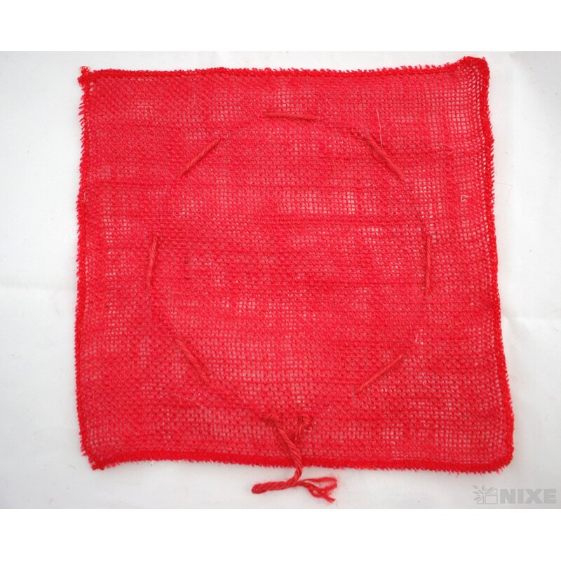 OBAL JUTA ČTVEREC 28cm*MIX BAREV