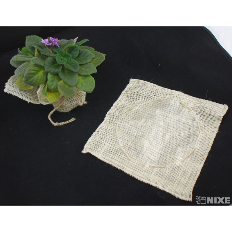 OBAL JUTA ČTVEREC 28cm*MIX BAREV