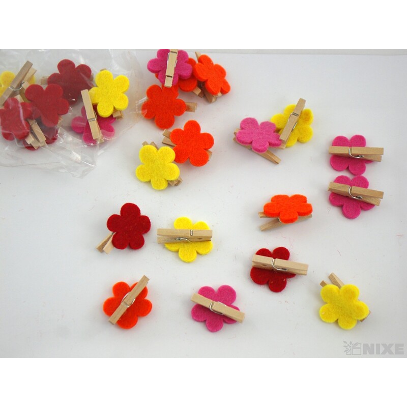 KYTIČKA NA KOLÍČKU 3cm 12ks*MIX BAREV