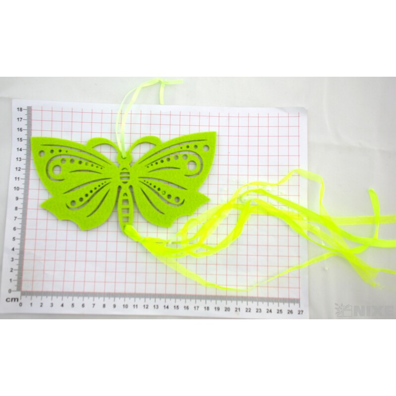 ZÁVĚS FILC MOTÝL 18x50cm*MIX BAREV